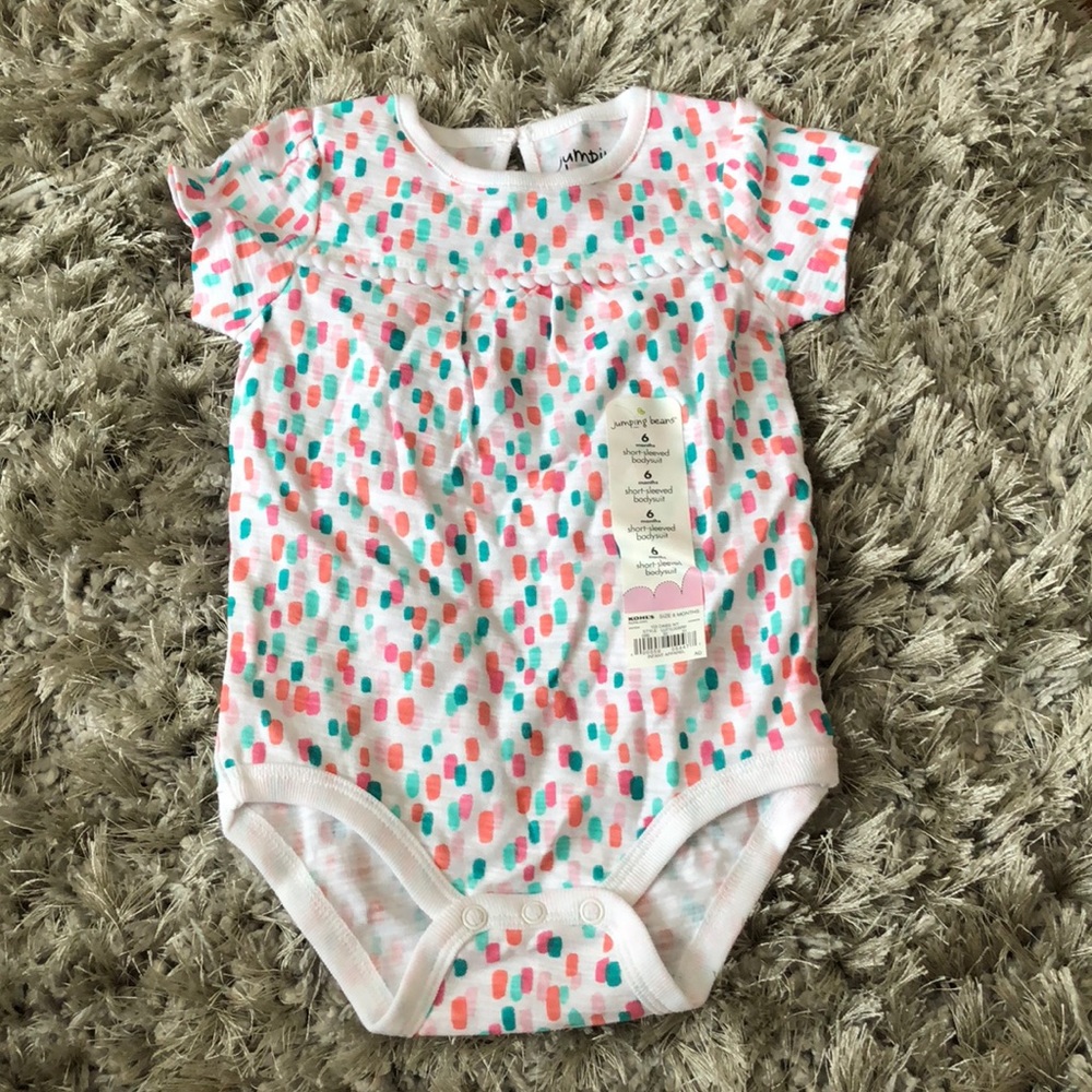 Girls short-sleeved bodysuit